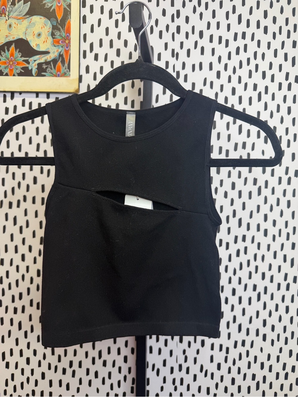 Women’s ANWND Black Crop Top Size Small nwt